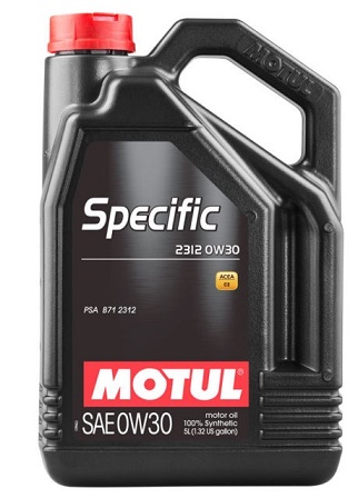 MOTUL SPECIFIC 2312 0W30 5L PSA B71 2312 C2