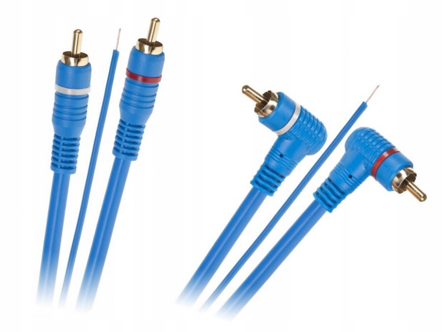 

Kabel 2 X Rca - 2 X Rca + Żyła 5m Kątowo -p 059565