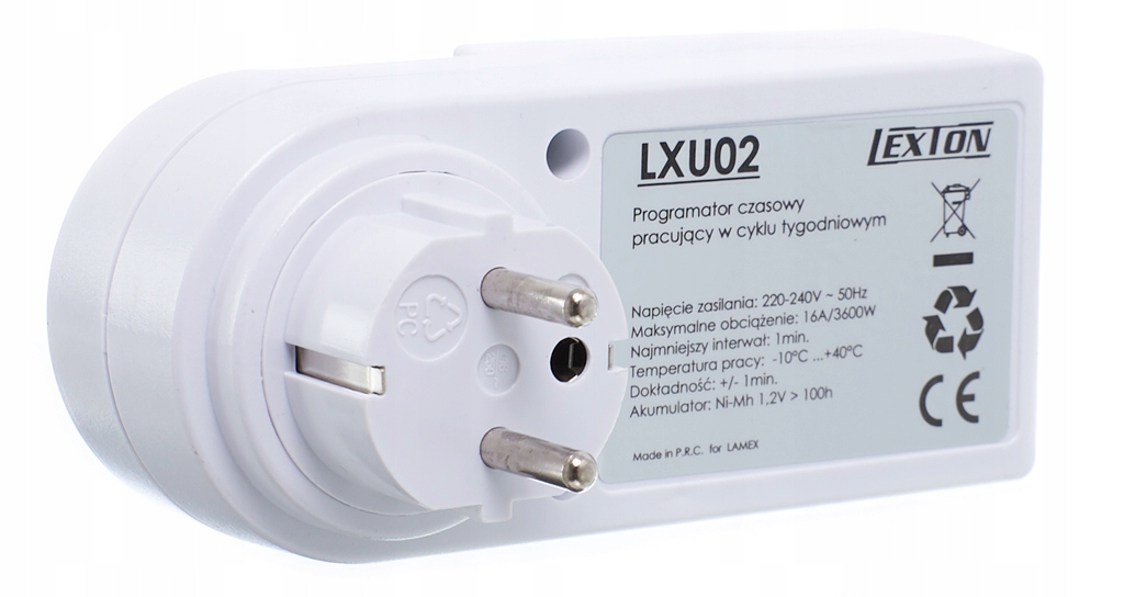 ELEKTRONICZNY CZASOMIERZ PROGRAMATOR CZASOWY 3600W Rodzaj wyłącznik