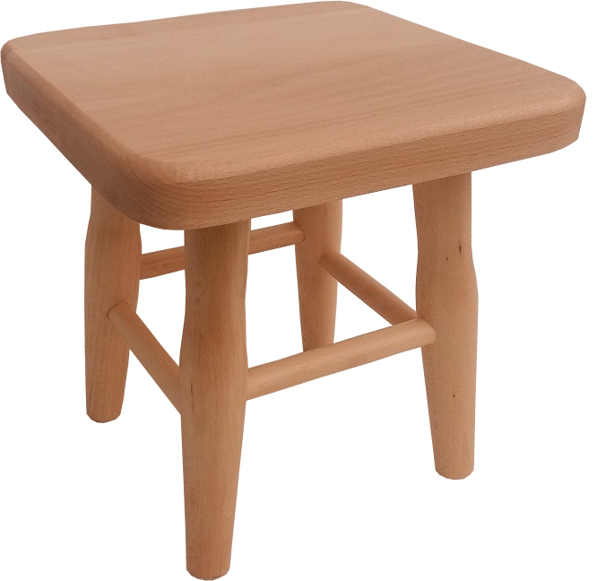 

Taboret Taborecik Kwadratowy Bukowy Ryczka Masywny