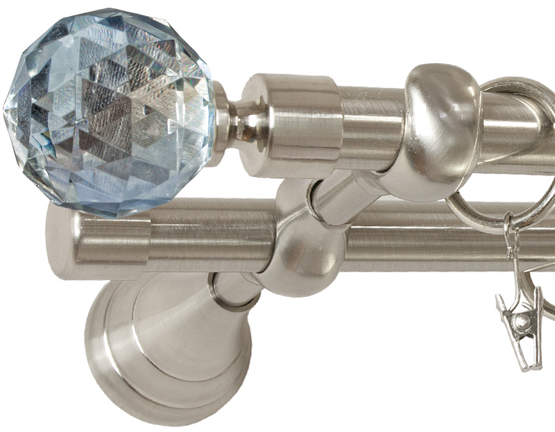 

Karnisz Crystal 280 cm Podwójny 2,8 karnisze fi 19