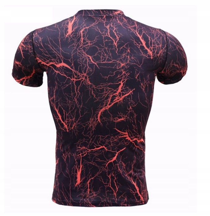 KOSZULKA TERMOAKTYWNA MORO KAMUFLAŻ SIŁOWNIE 3XL Rękaw krótki rękaw