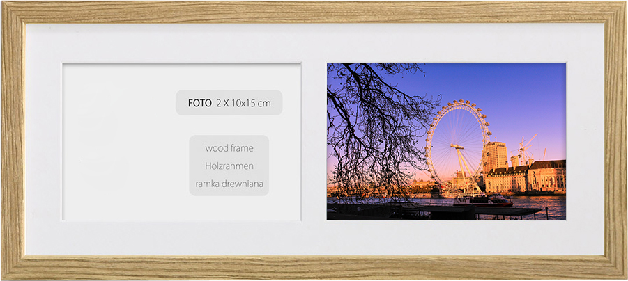 

Foto Galeria Ramka Na 2 Zdjęcia - Rama 15x36 CM