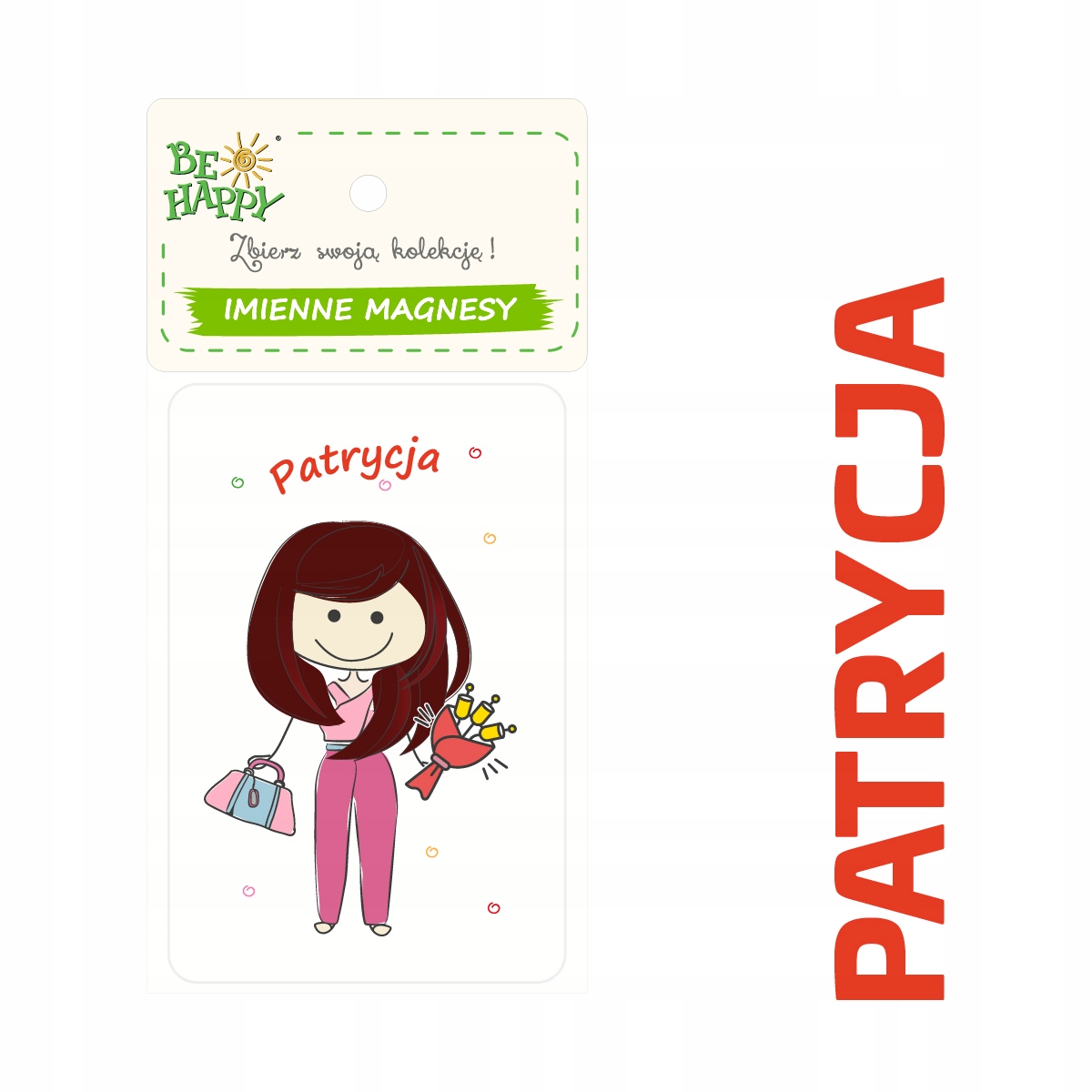 

Magnes na lodówkę Imienne magnesy Patrycja
