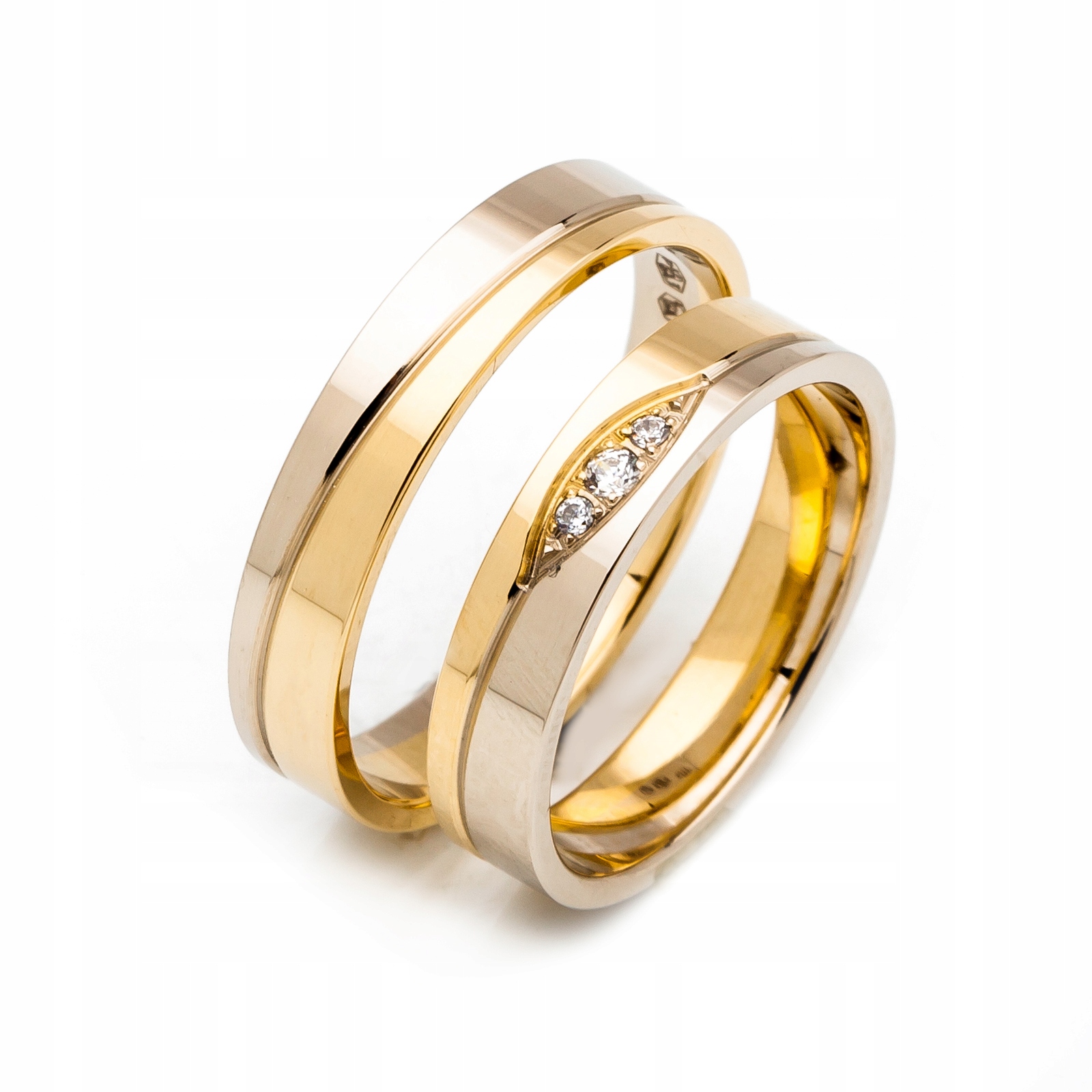 Zlaté Svatební S Briliantem Model A-221