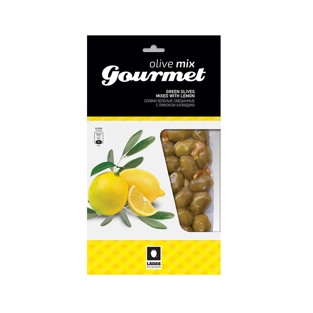 

Zielone oliwki Chalkidiki z cytryną 250g
