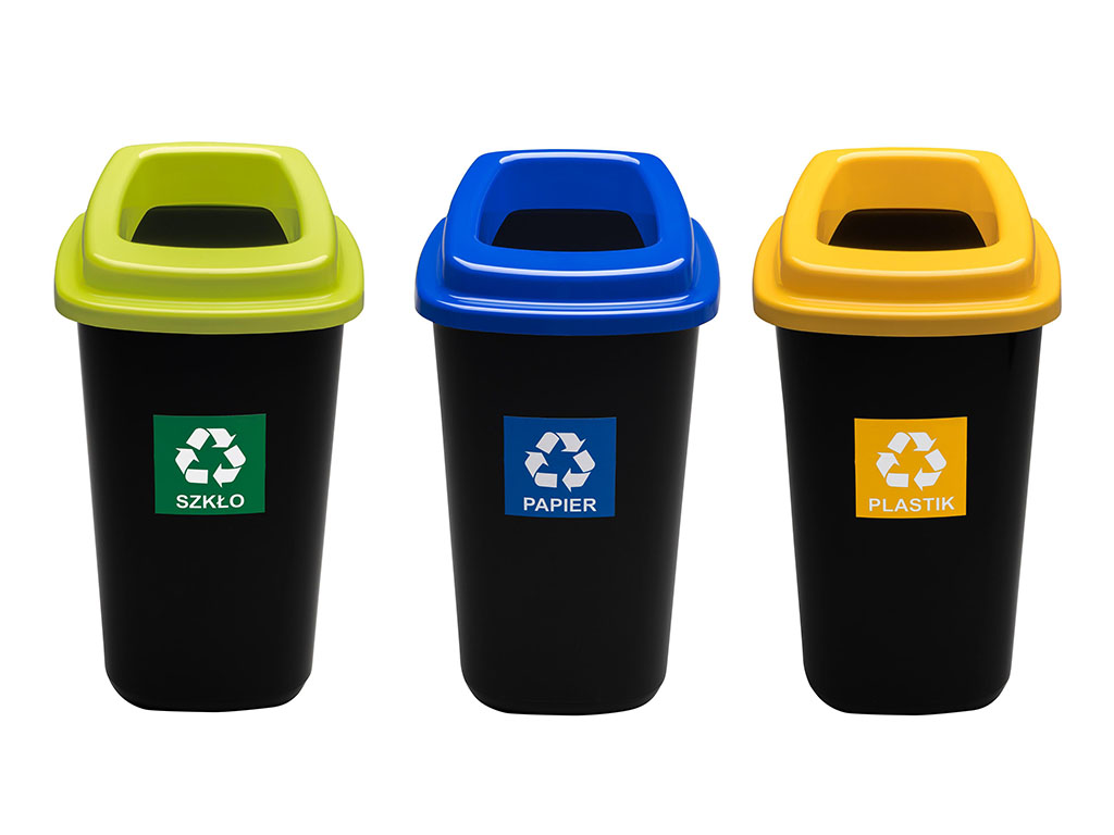 ZESTAW 3x45L kosz do segregacji odpadów + WORKI Kod producenta 00112233