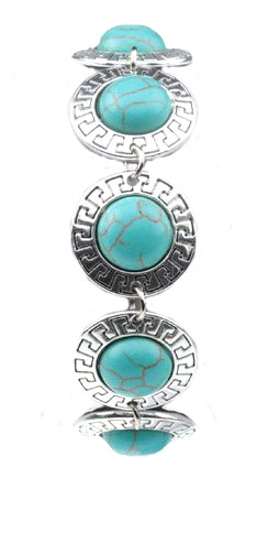

BG1799N Bransoletka Metal Howlit Turkus