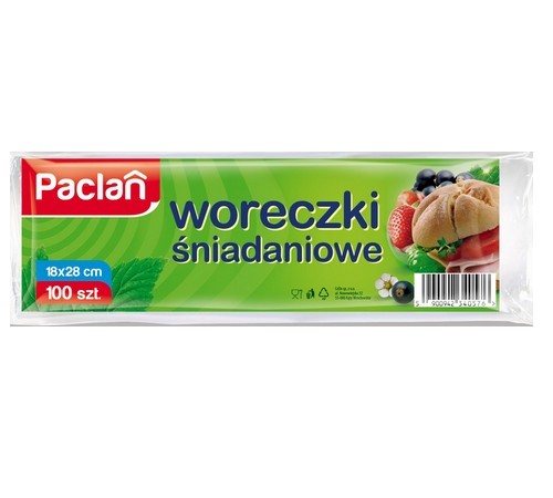 

Woreczki Śniadaniowe 100 Szt Paclan