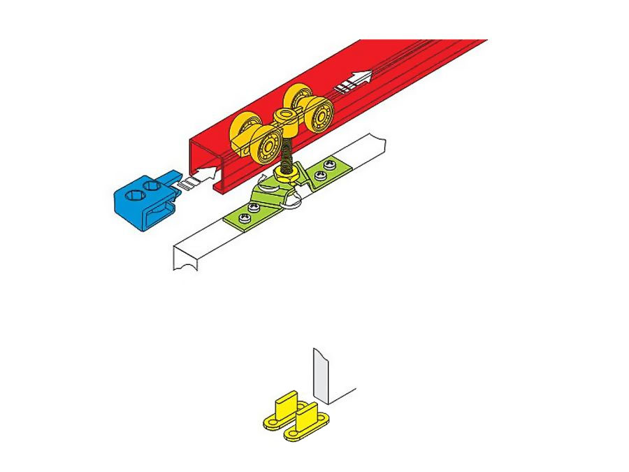 SALWADOR 90 wzór nr 2 DRZWI PRZESUWNE z lustrem Typ Pełne