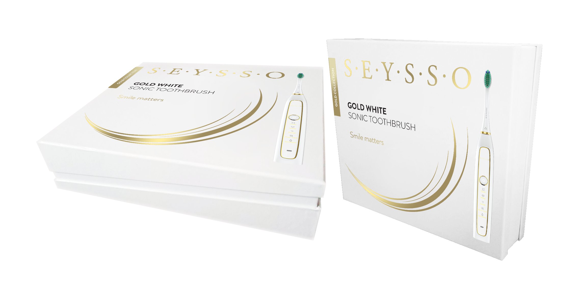 SEYSSO soniczna szczoteczka GOLD biała NOWOŚĆ Funkcje regulacja prędkości timer