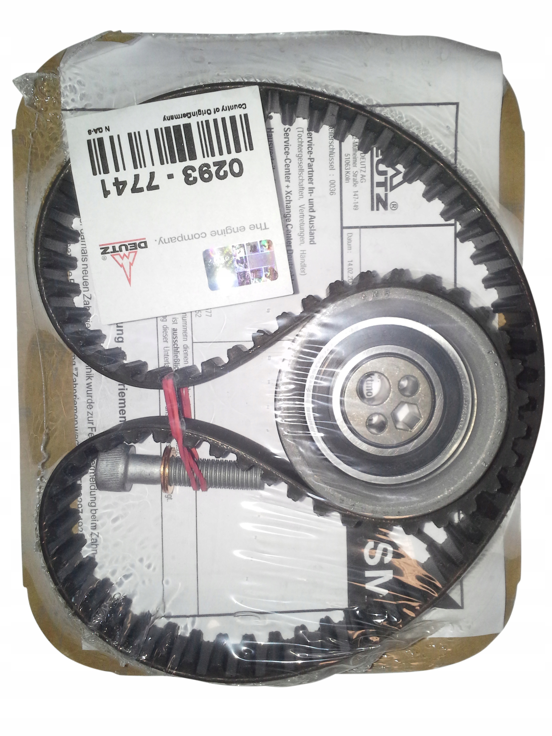 02937741 - deutz timing belt 02937741 оригинал deutz