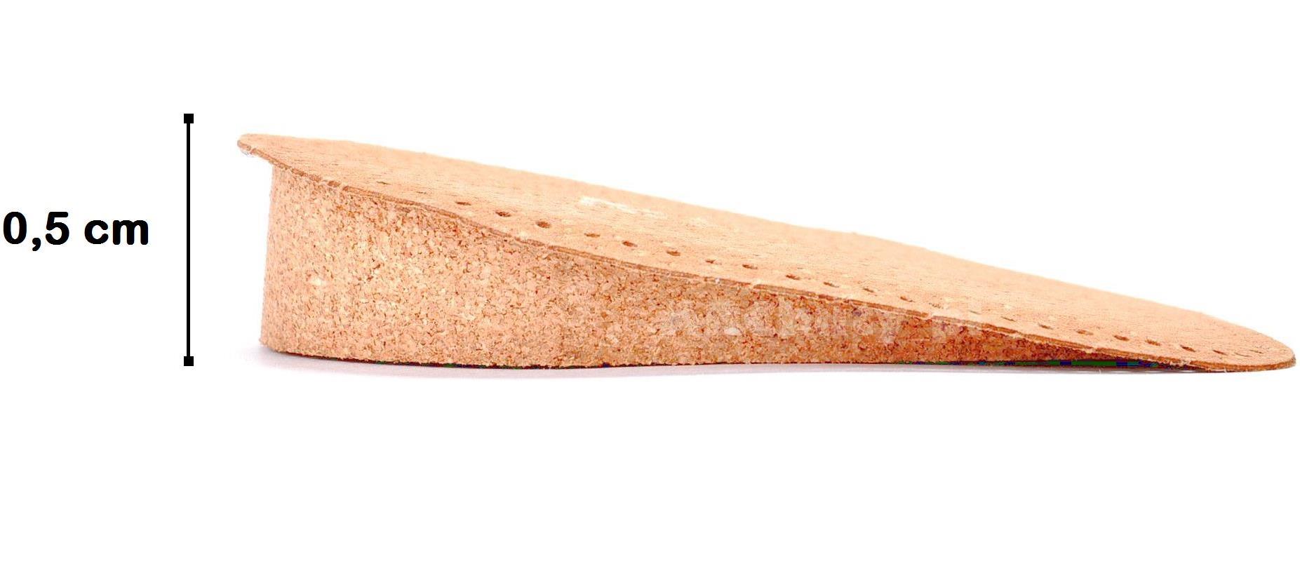 G10-64 PODPIĘTKI KORKOWE POWLEKANE SKÓRĄ - 0,5 CM Płeć uniseks