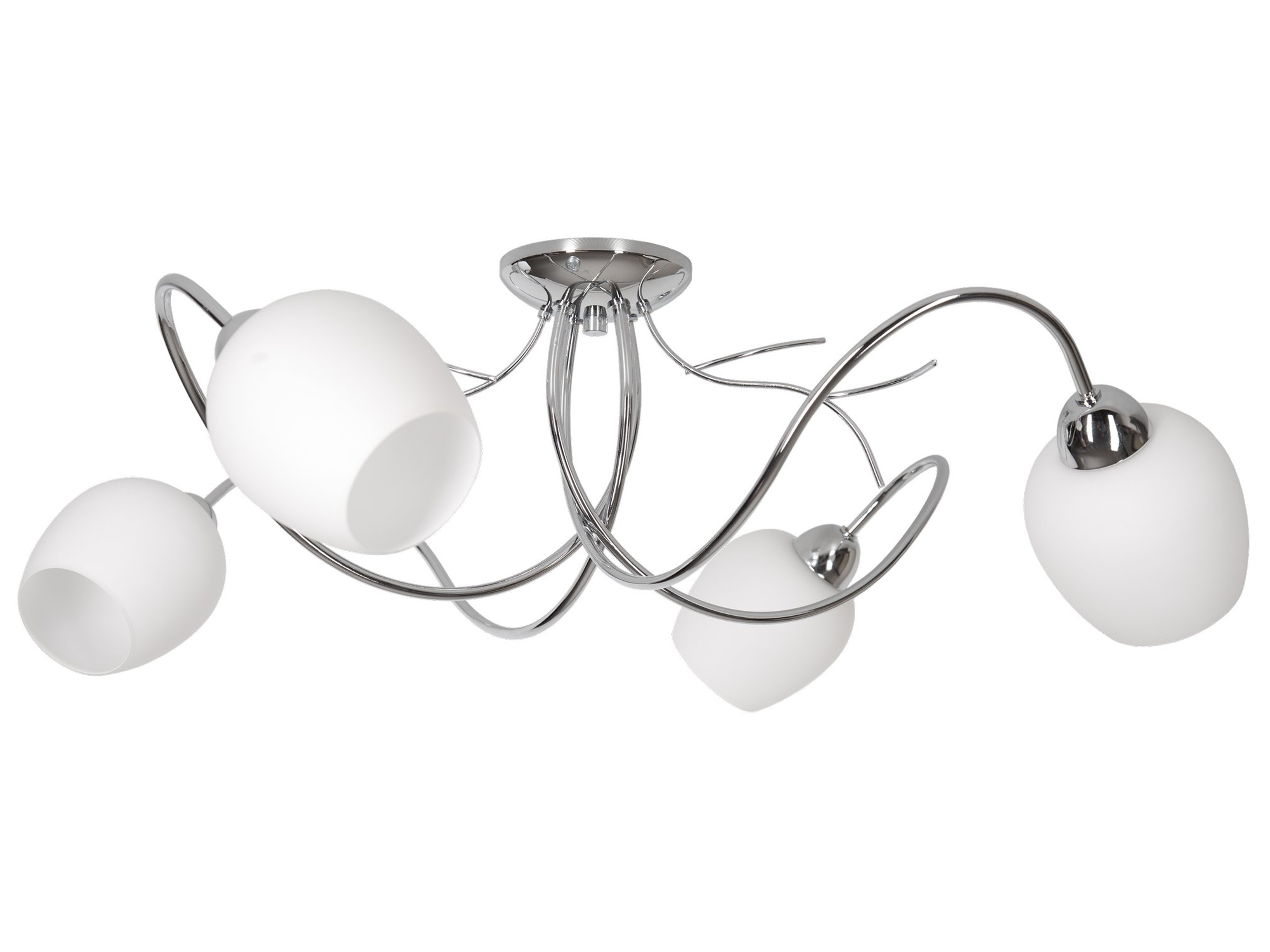 Závěsné Stropní Svítidlo Lustr Stropní Svítidlo Stříbrný Klasický Skleněný Chrom