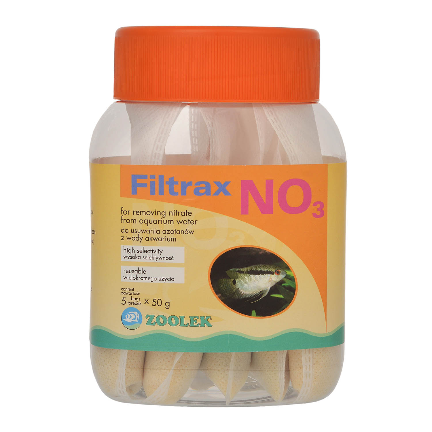 

Zoolek Filtrax NO3 5x 50g Do Obniżania Azotanów