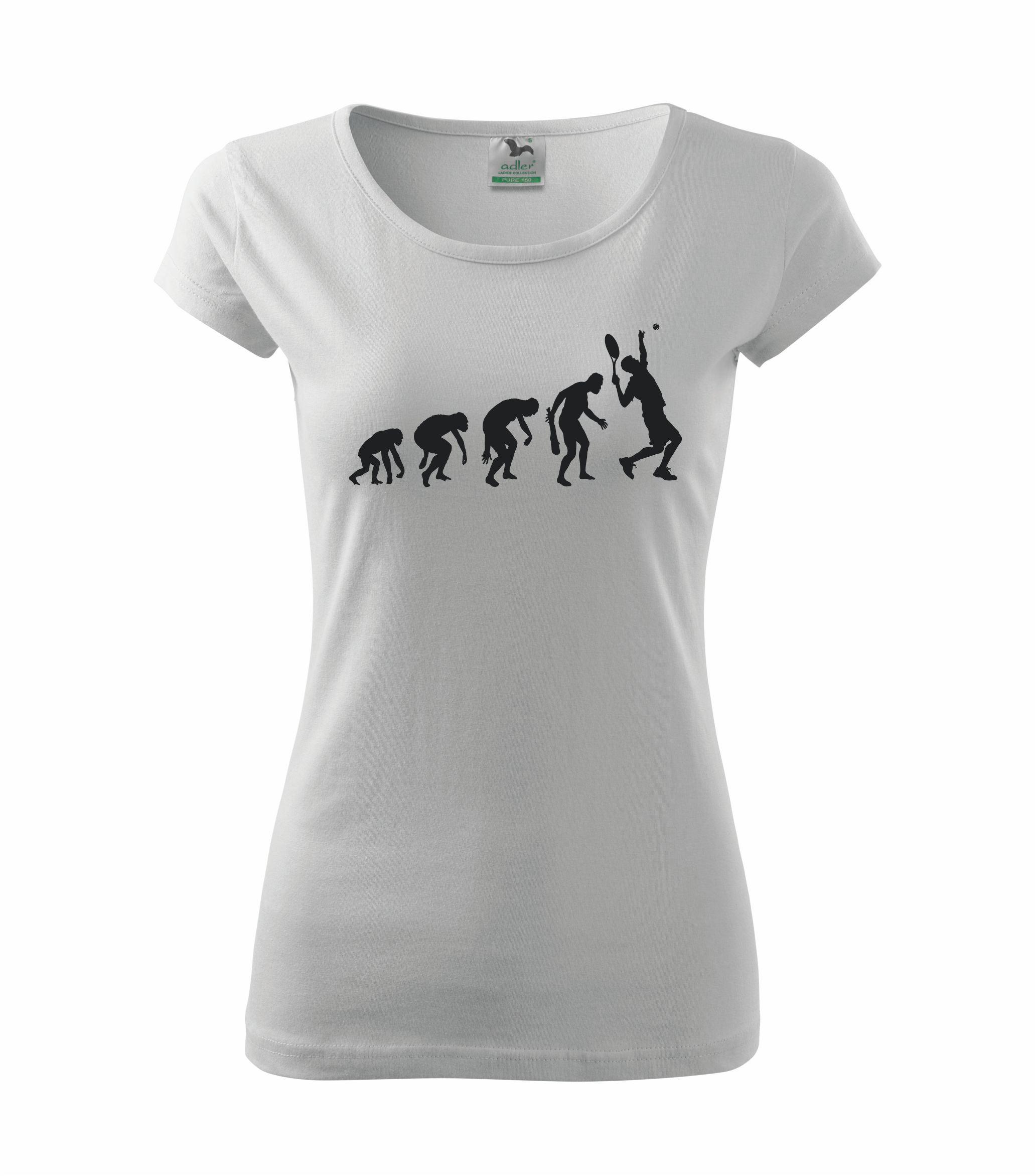 

T-shirt nadruk ewolucja tenis L