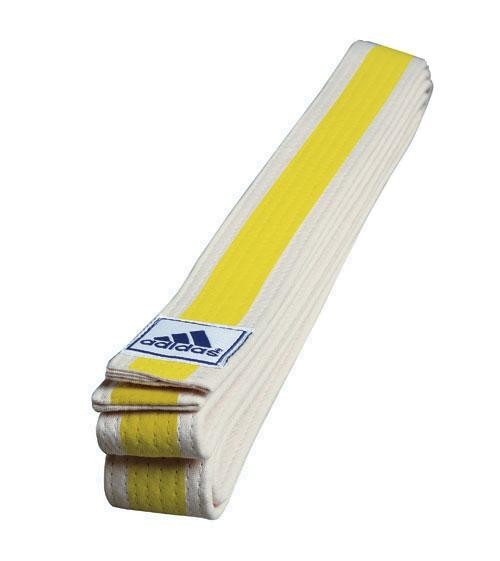 

Pas Adidas biało żółty Judo 220 cm
