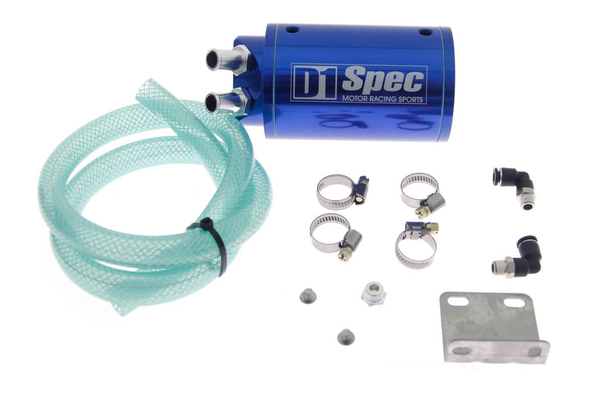 OIL CATCH TANK D1 SPEC 9mm BLUE ZBIORNIK OLEJU Part number DS OT 006