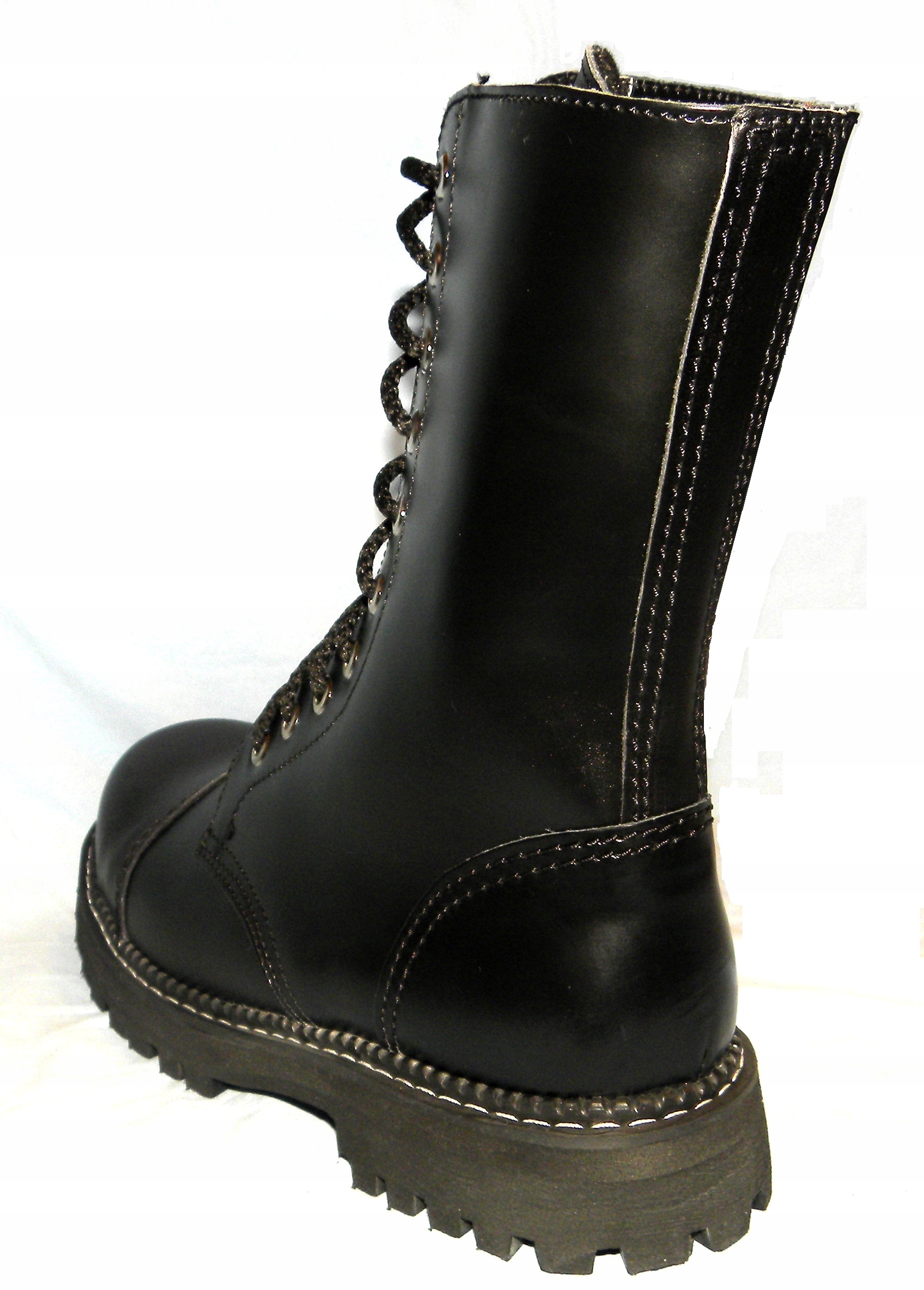 GLANY 10dz dziurkowe Czarne SKÓRA Rozmiar 44 Rozmiar 44