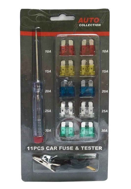 BEZPIECZNIKI SAMOCHODOWE PLYTKOWE TESTER PROBNIK