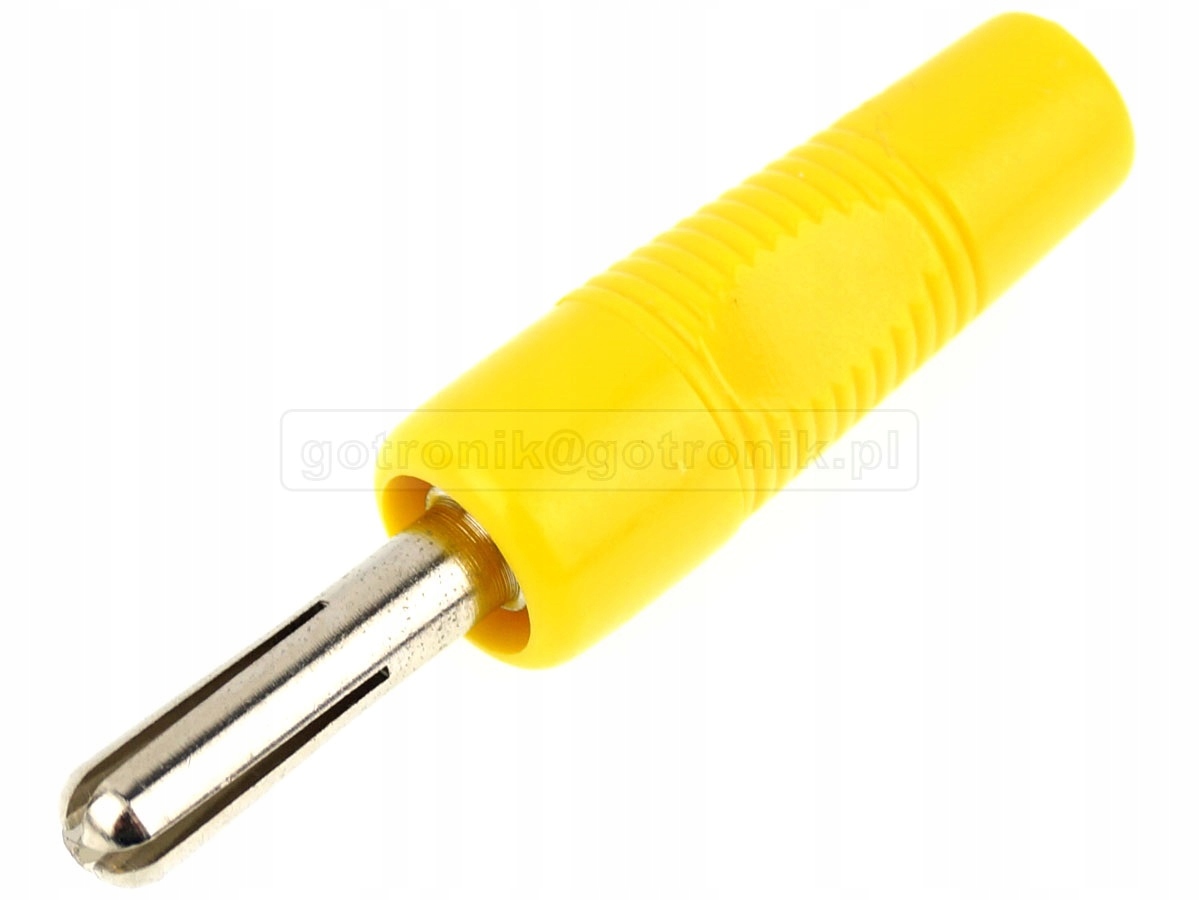 

Wtyk banan 4mm żółty przykręcany___________BS425-Y