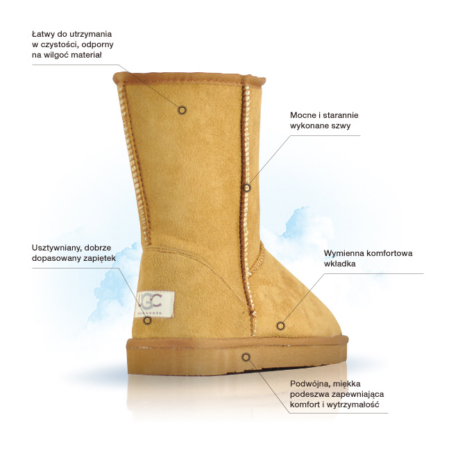 ŚNIEGOWCE MUKLUKI ESKIMOSKI R.38=24,5 CM UGC Materiał wkładki inny