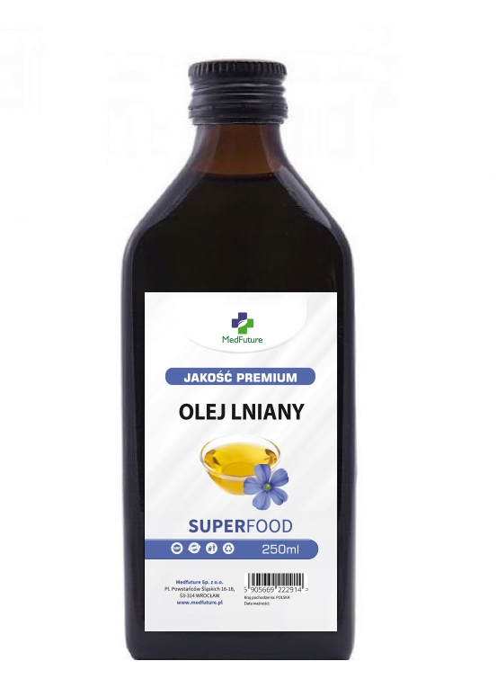 

Olej Lniany 250ml Tłoczony Na Zimno ekologiczny