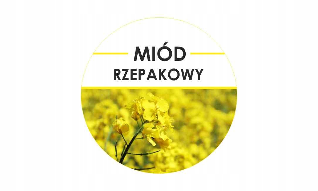

Etykiety okrągłe fi 4 cm Rzepakowy 24 szt