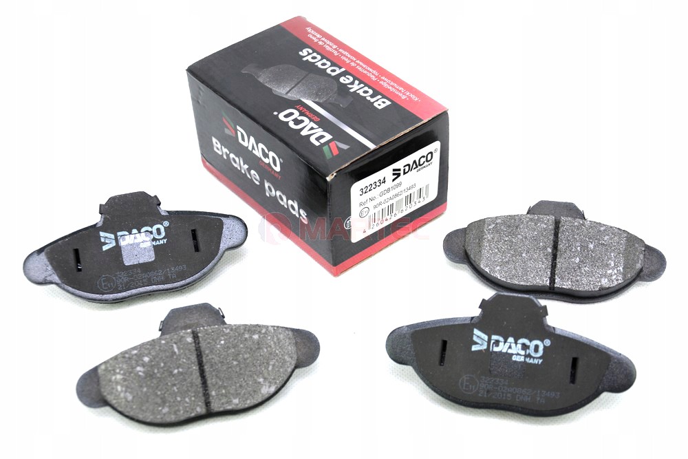 TARCZE HAMULCOWE KLOCKI FIAT PANDA SEICENTO PUNTO Part manufacturer DACO