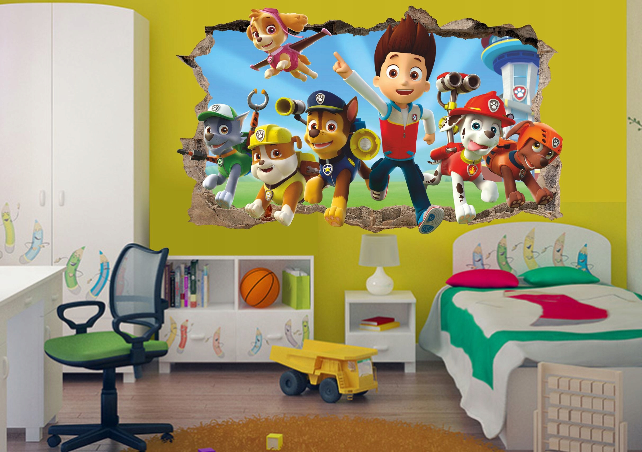 Naklejka na ścianę ścienna PSI PATROL duża XXL P1 Marka inna