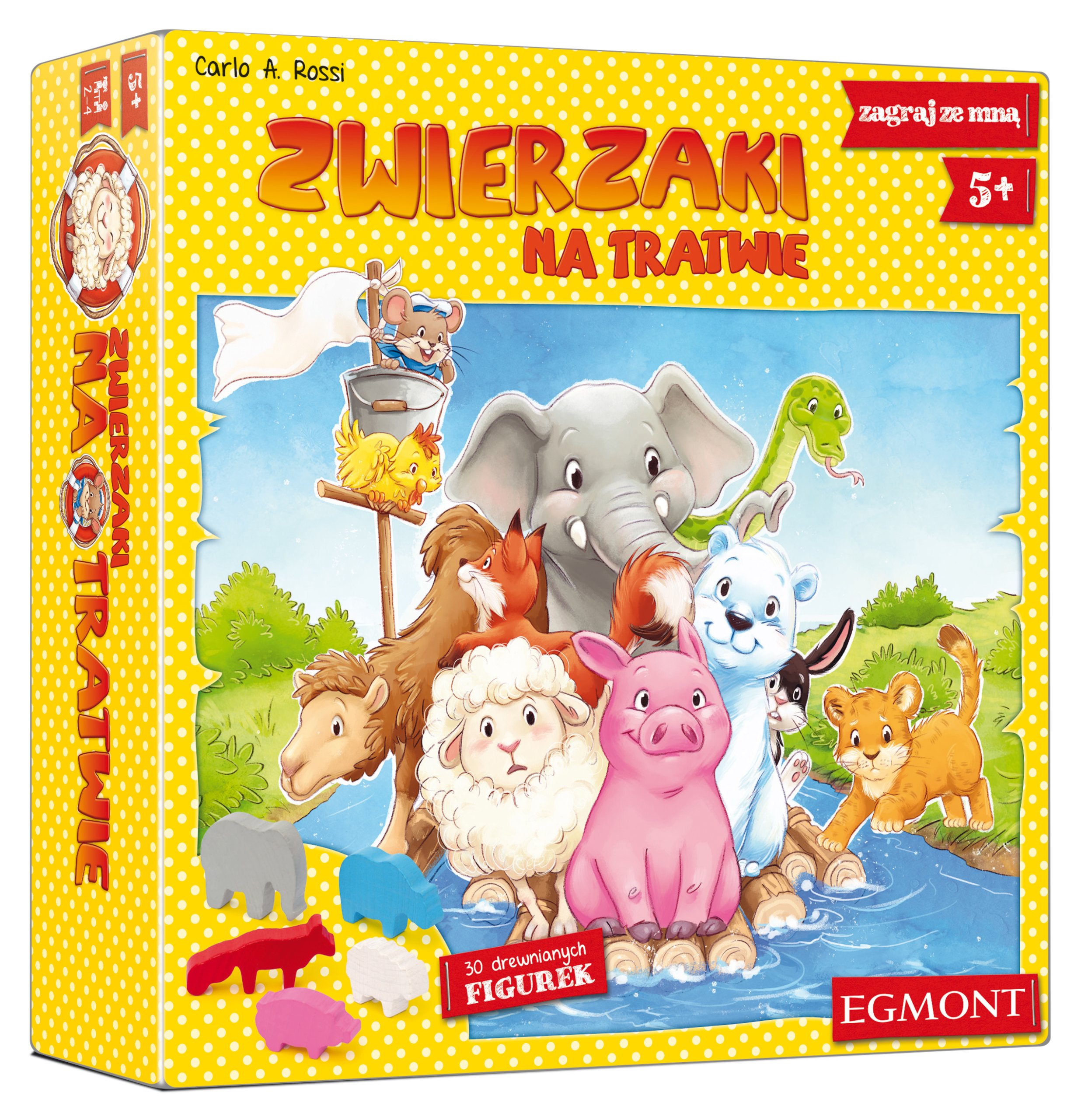 Gra planszowa Zwierzaki na tratwie Egmont Rodzinna