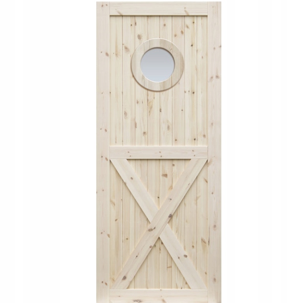 DŘEVĚNÉ DVEŘE DO KOUPELNY BOROVICE RADEX LOFT OX 90
