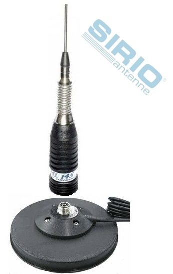 ANTENA CB SIRIO ML145 + PODSTAWA 16CM Z KABLEM 6M Długość (cm) 148 cm