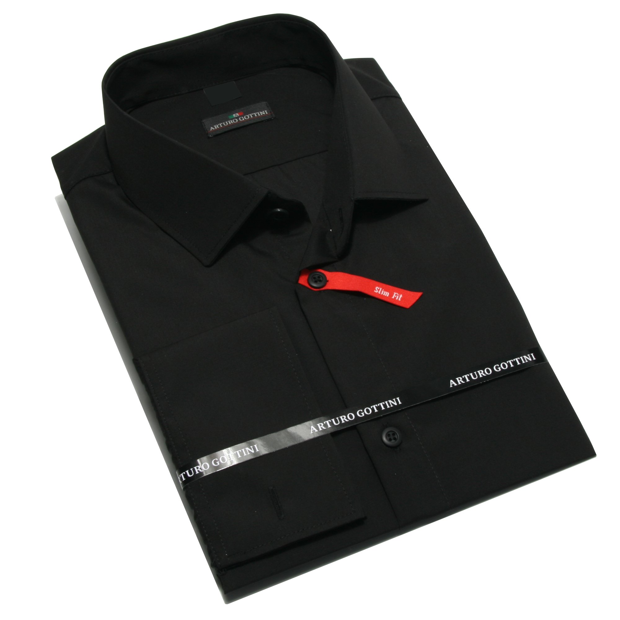 

Koszula Czarna Gładka 37/38 170-176 Slim Fit