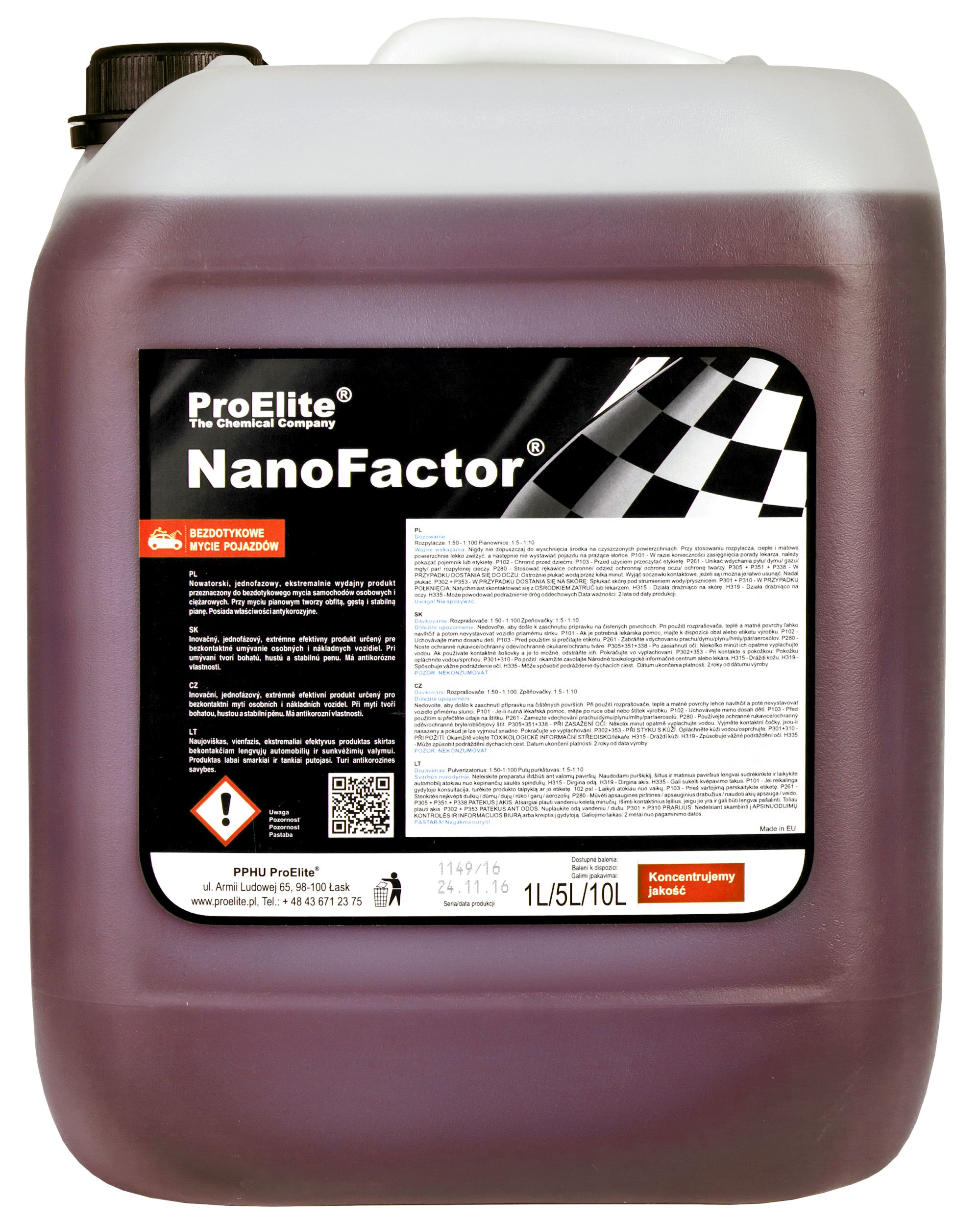

NanoFactor ProElite środek do mycia samochodu 20l