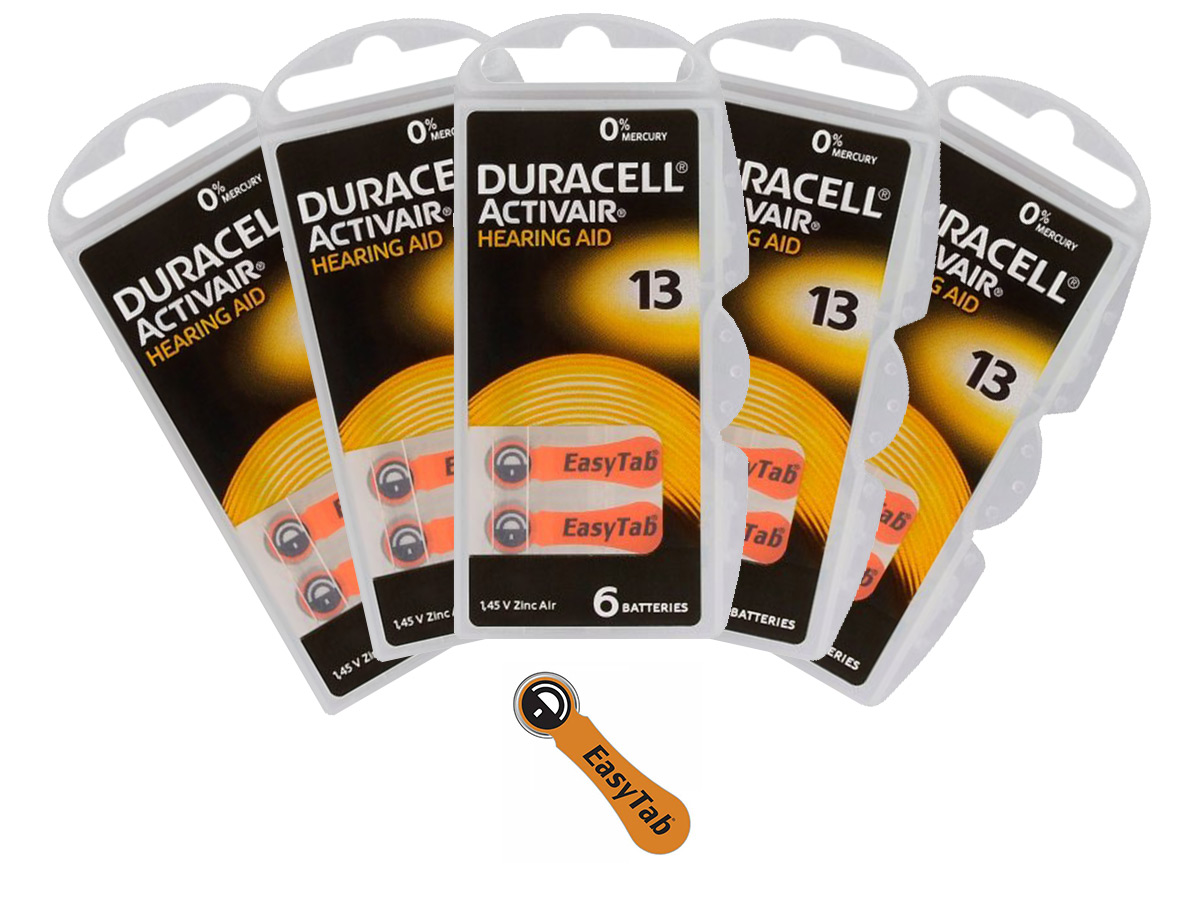 

30x Bateria Słuchowa Duracell 13 PR48 Activair