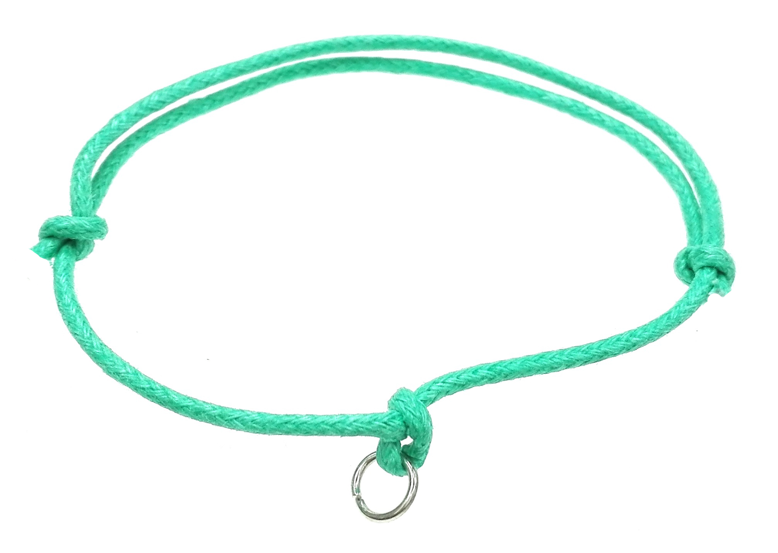 

B1607-14 Bransoletka Sznurkowa kol. jasnomorski