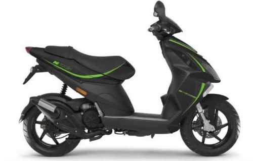 Piaggio NRG Power наклейки шпон полный набор черный