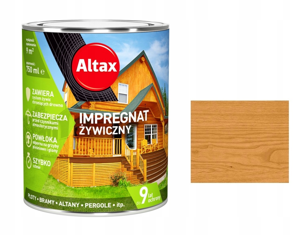 

Altax Impregnat Żywiczny Do Drewna 0,75L Pinia