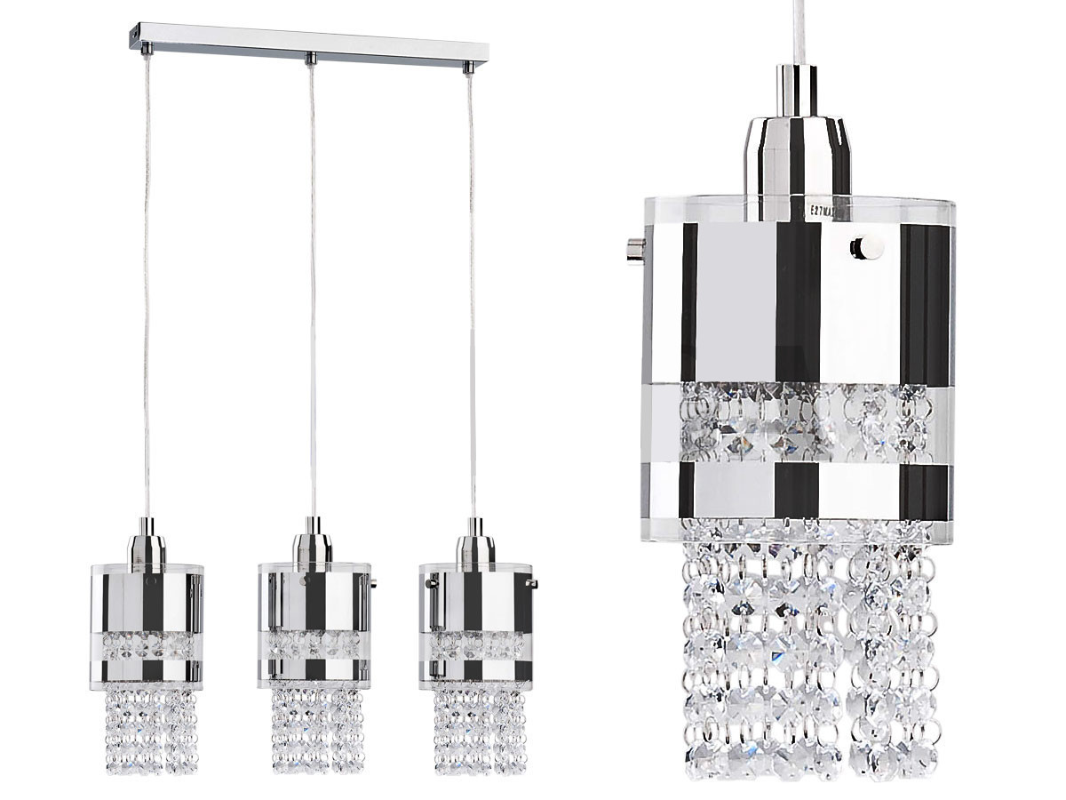 

Lampa Wisząca,,żyrandol Kryształki 312L
