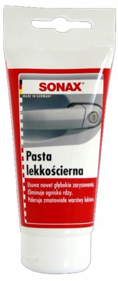 

Sonax Lekkościerna Pasta Do Polerowania Lakieru