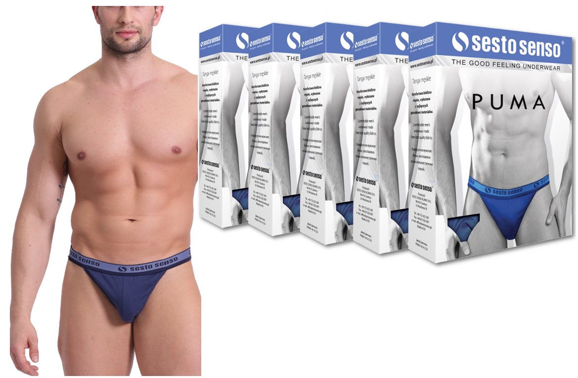 

Slipy puma tanga Sesto Senso 5 sztuk r.XXL