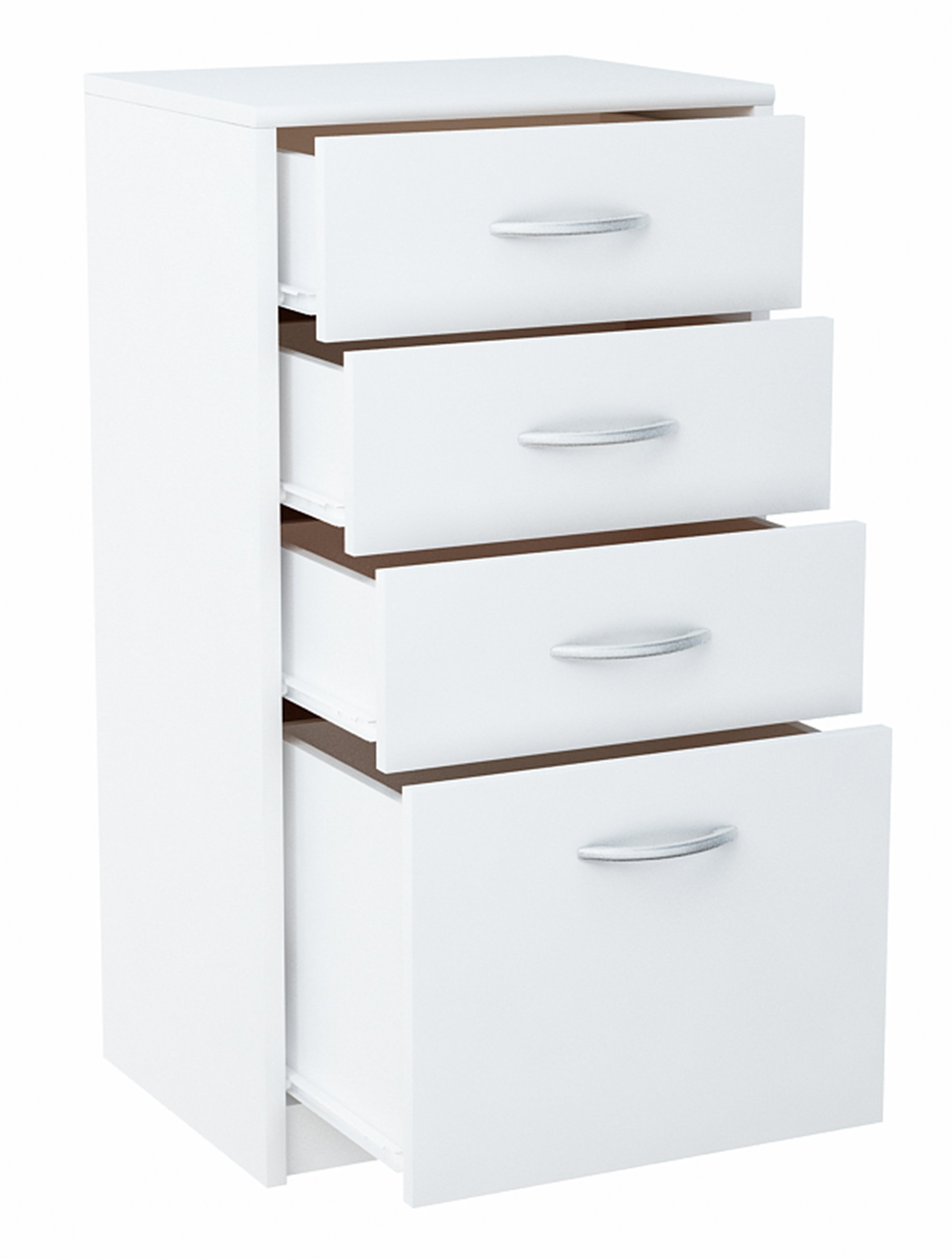 

Komoda szafka 45cm 4S Biała 4 szuflady regał