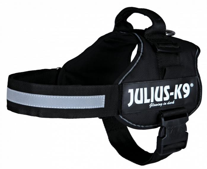 Levně Postroj Julius-K9,vel. 1/L: 66–85 cm, černý