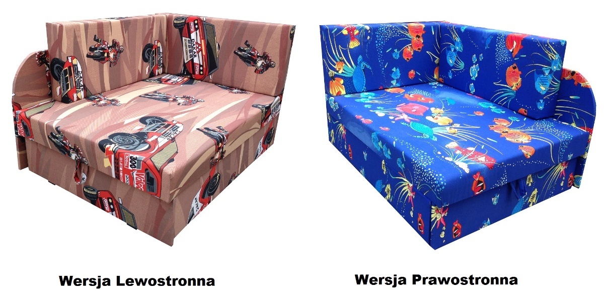 KUBUŚ NAROŻNIK AMERYKANKA ŁÓŻKO DZIECIĘCE SOFA Bohater Nemo