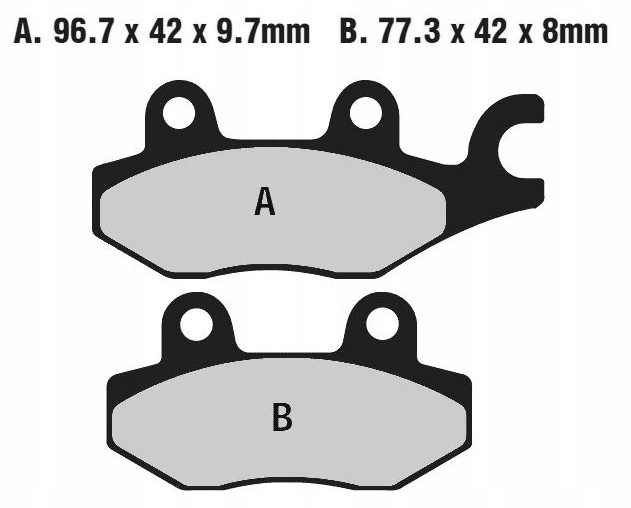 Klocki tył TRIUMPH SPRINT RS 955 1999-2002 Producent Ferodo