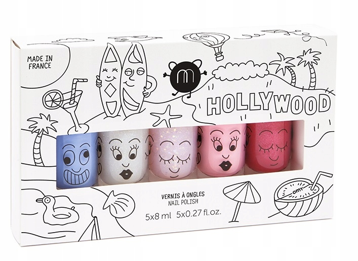 Nailmatic 5 Balení Laků Pro Děti Smývatelných Vodou