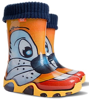 Резиновые САПОГИ DEMAR роз 30/31 КОШКА ЖЕЛТЫЙ