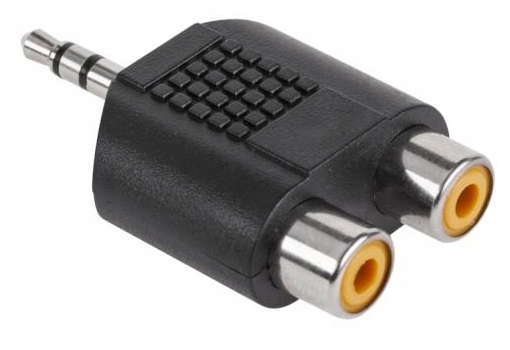 

Złącze wtyk jack 3.5 mm - 2xRCA gniazdo