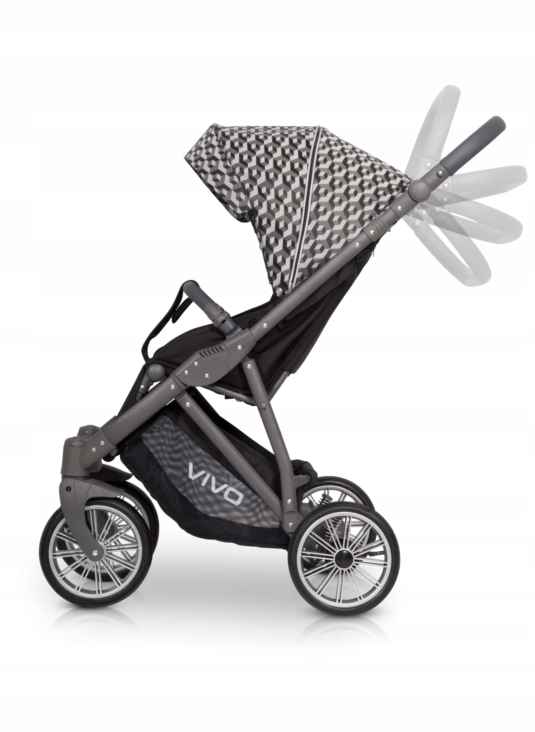 EXPANDER VIVO ELEGANCKI WÓZEK SPACEROWY GRATISY Rodzaj kół Pompowane
